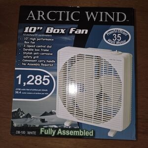 New White Box Fan 10” by Arctic Wind 3 speed